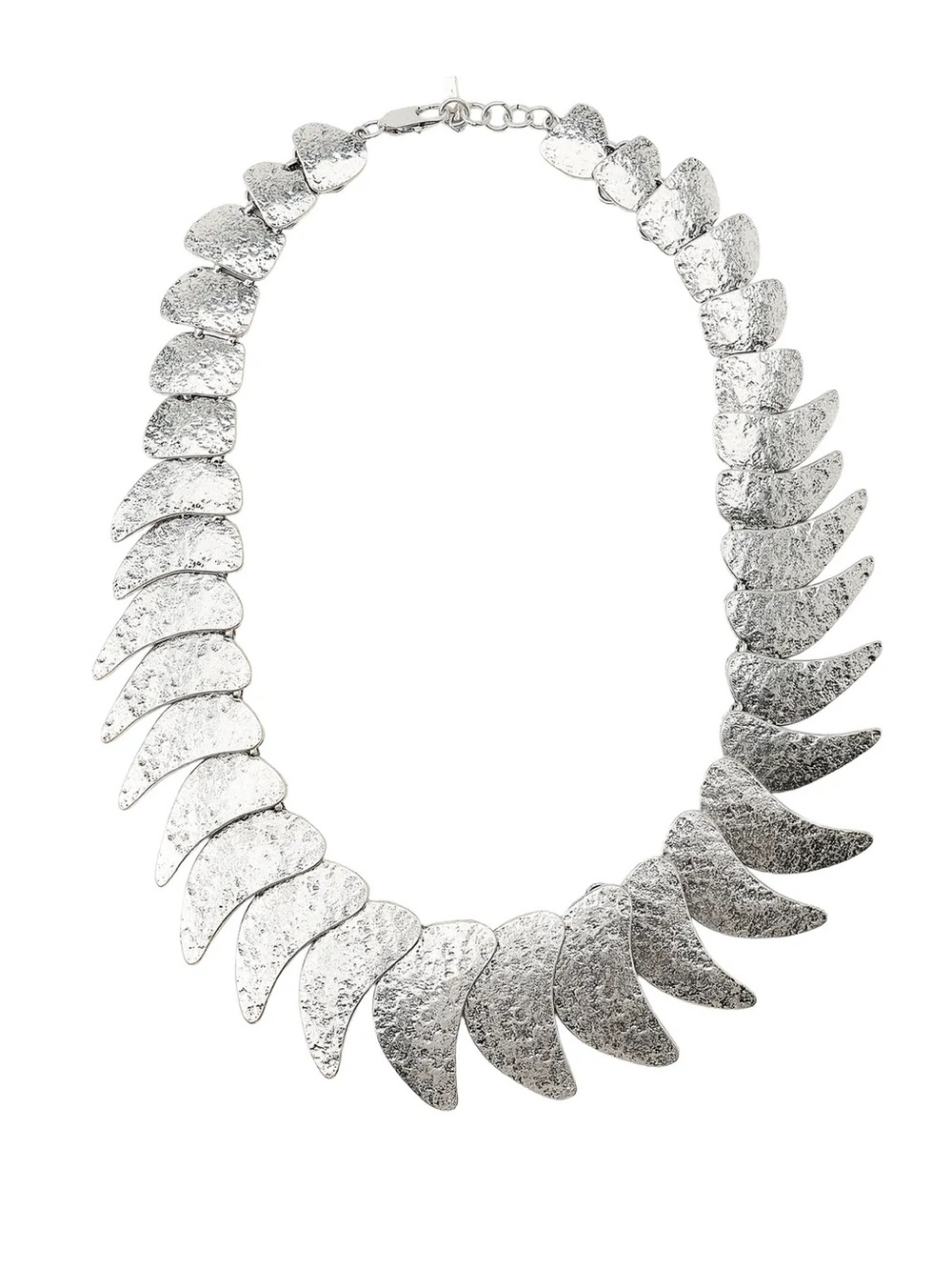 Zara Silver Teardrop Metal Plate Necklace. Brand new!